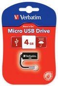Pen Drive 4 Gb Verbatim Micro Nera