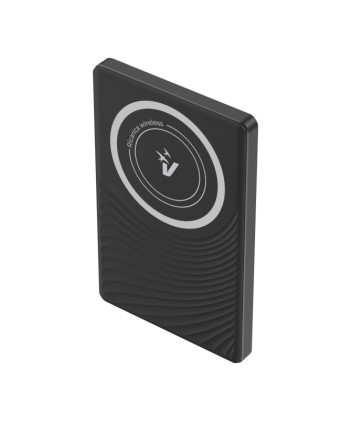 Vultech Powerbank Magsafe, Schermo Lcd 10000 Mah Type C, Ricarica Wireless Fino 15W, Pd20W, Nero