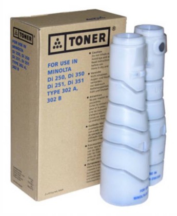 Toner Minolta Compatibile Per Di250, Di350, Di200, Di200F, Di250F, Di251, Di251F, Di350F, Di351, Di351F, 1Pz Oem 302A