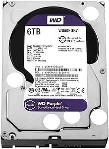Wester Digital Hard Disk Interno Purple 6Tb Sata 3,5" 64Mb Cache 5400Rpm  ** Ricondizionato**