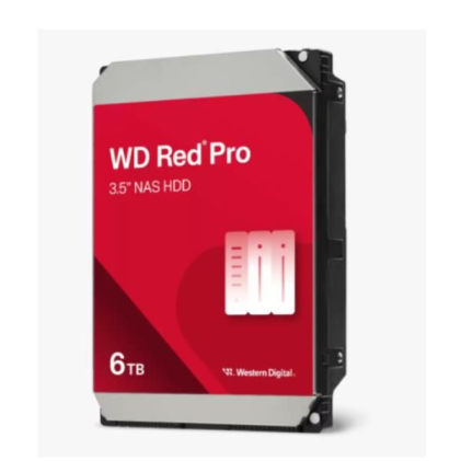 Western Digital Red Pro disco rigido interno 6 TB 7200 Giri/min 256 MB 3.5" SATA