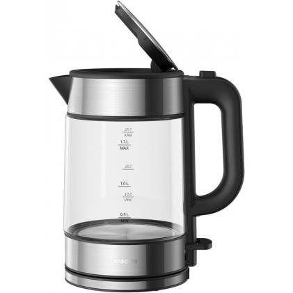 Bollitore elettrico in vetro Xiaomi Bollitore elettrico per acqua 2200 W - Capacita 1.7 litri - Vetro borosilicato - Filtro rimovibile - Riscaldamento uniforme dell acqua