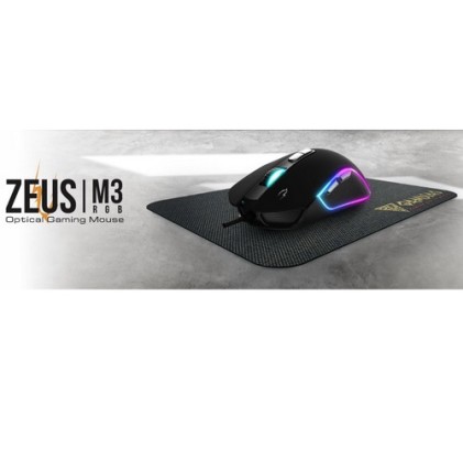 Gamdias Mouse Gaming Zeus M3 Luci Rgb 13 Effetti 7200 Dpi + Pad