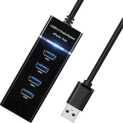 Hub 4 porte USB 3.0 con luce LED di controllo
