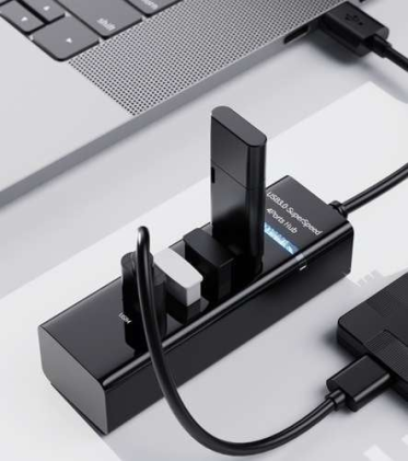 Hub 4 porte USB 3.0 con luce LED di controllo