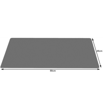 Tappetino per mouse e tastiere 90x45, mousepad, grigio