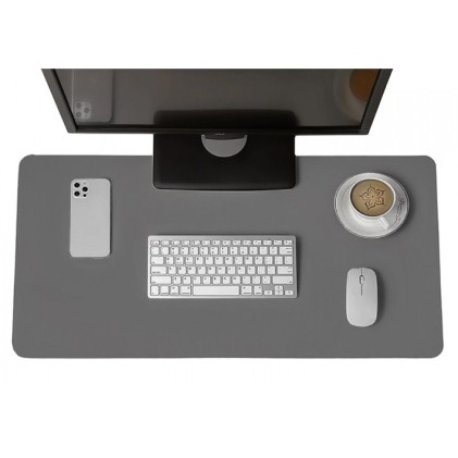 Tappetino per mouse e tastiere 90x45, mousepad, grigio