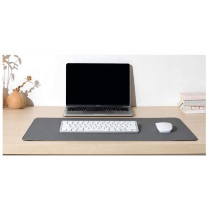 Tappetino per mouse e tastiere 90x45, mousepad, grigio