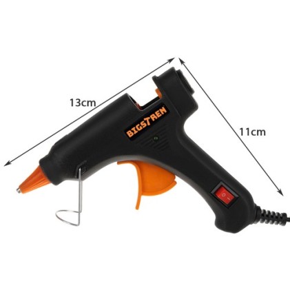 Pistola per Colla a Caldo Silicone 20W + 30 cartucce da 7mm Glue Gun
