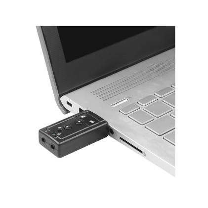 Scheda audio USB con jack per cuffie e microfono