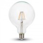 V-TAC VT-1979 Lampadina LED E27 10W Filament G125 6000K Bianco freddo - SKU 4424