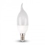V-TAC VT-1818TP Lampadina LED E14 4W Candela fiamma - Bianco freddo 6000K - SKU 4354