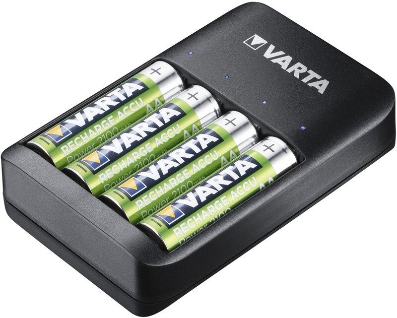 Carica Batterie + 4Pile Stilo Aa 2100 Mah Varta - Stilo / Ministilo -  Esseshop - Il tuo Partner in Informatica, PC e Networking