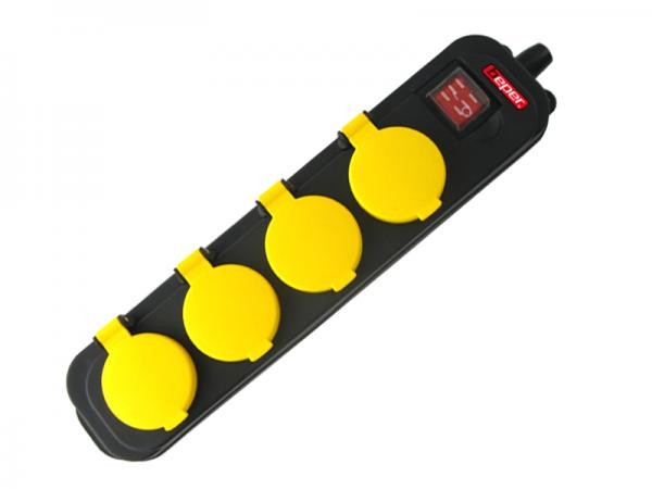 Base Presa Stagna Evila IP44 - 16A 250V - Semplice Per Esterni E Interni Umidi