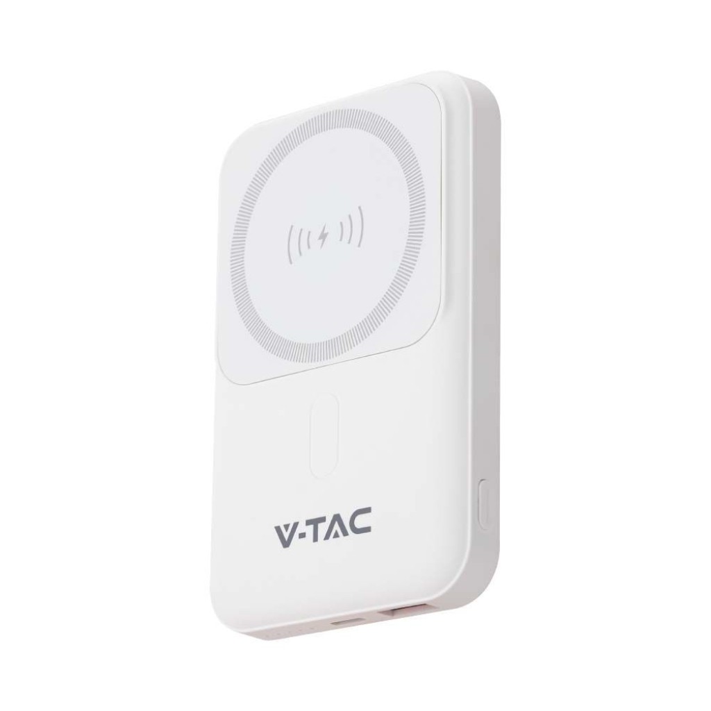 V-TAC Power Bank 10000 mAh MagSafe Ultra Sottile Magnetico con Ricarica  Wireless Colore Bianco - POWER BANK - Esseshop - Il tuo Partner in  Informatica, PC e Networking