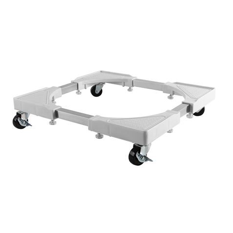Base Regolabile Per Lavatrice Cecaylie 41-65 Cm Piedistallo Con 4 Piedi (carico Max 350 Kg)