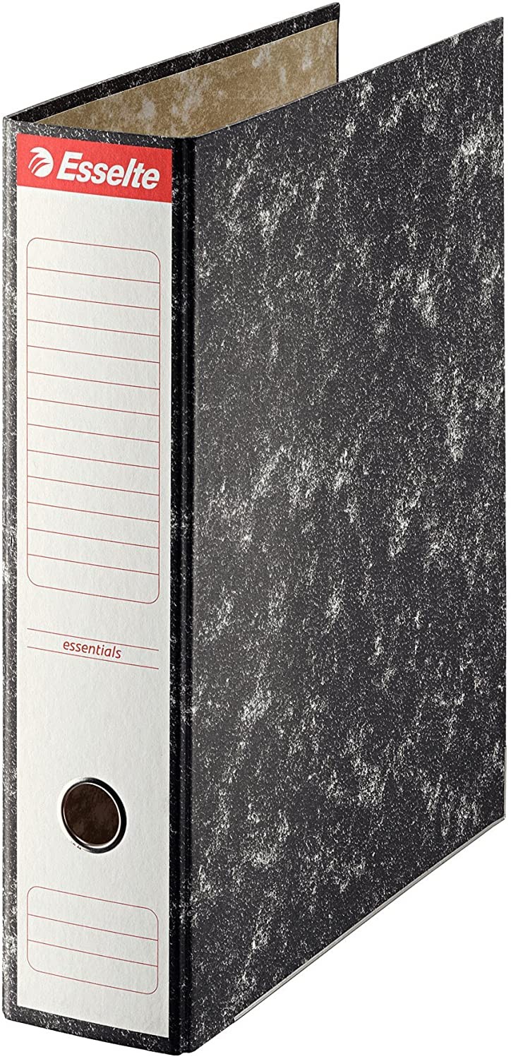 Esselte 46959 – Raccoglitore a leva di cartone con dorso di 75 mm, colore:  nero - Raccoglitori - Esseshop - Il tuo Partner in Informatica, PC e  Networking