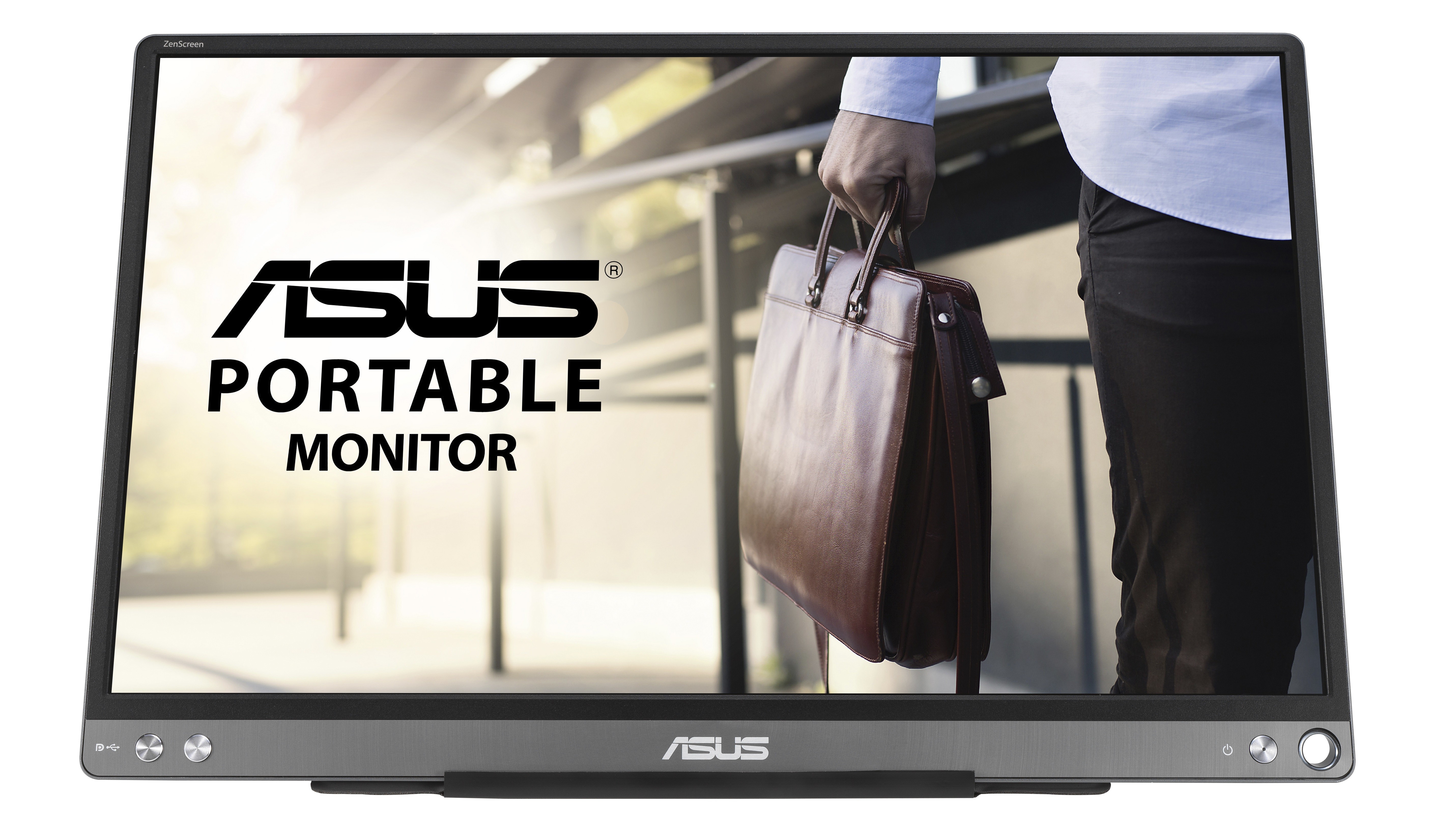 ASUS ZenScreen MB16ACE - Monitor Portatile Da 15,6'' Full HD IPS, USB-C E USB-A, Con Custodia Smart E Filtro Luce Blu, Ideale Per Viaggi E Lavoro In Mobilità