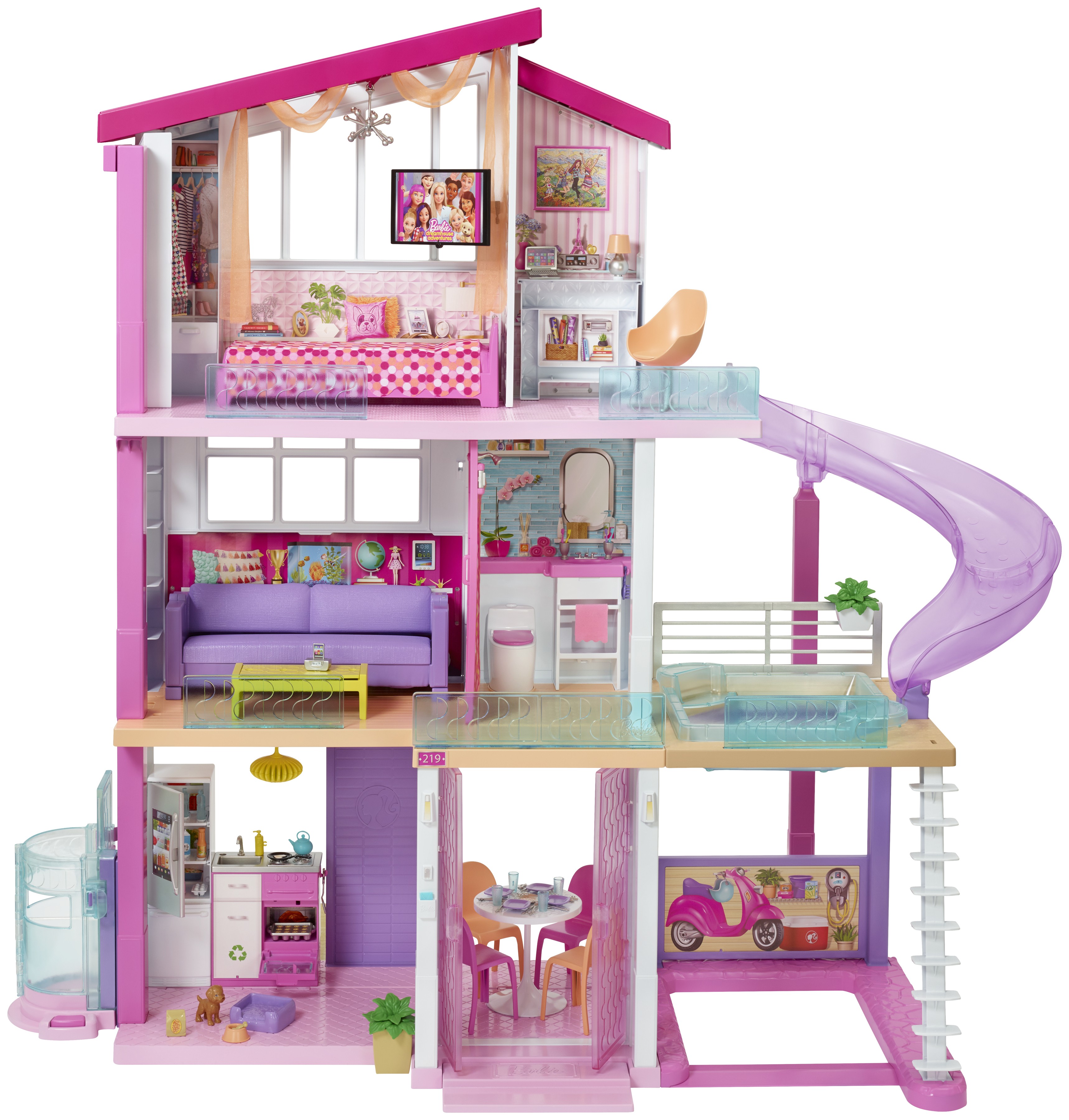 Casa dei Sogni di Barbie con 8 Stanze - Il Garage Piscina Ascensore e  Accessori Trasformabili - - Esseshop - Il tuo Partner in Informatica, PC e  Networking