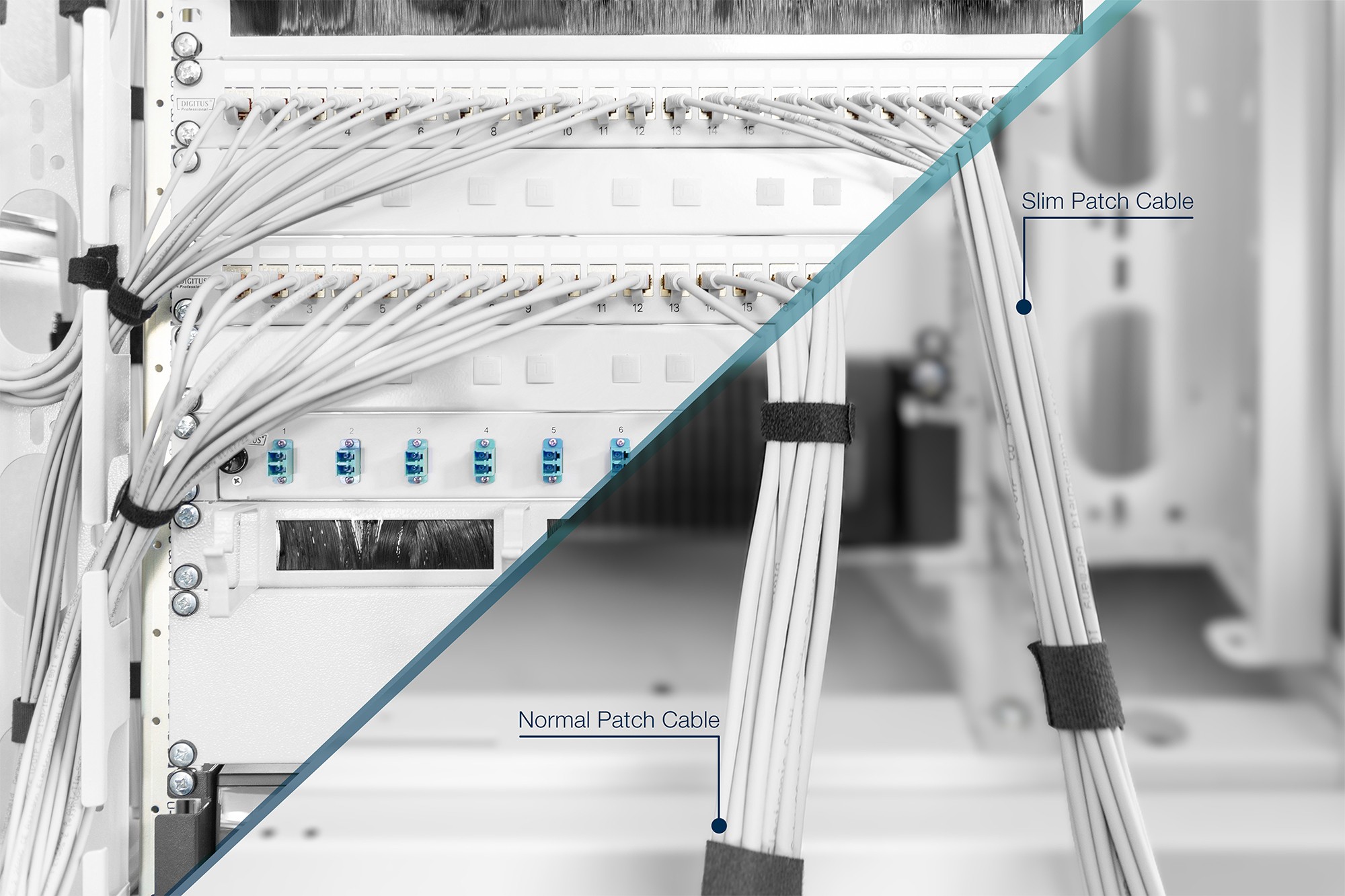 Cavo Ethernet Cat.6A UTP Sottile 0,15 M – RJ45 Bianco LSOH Per Data Center - 2