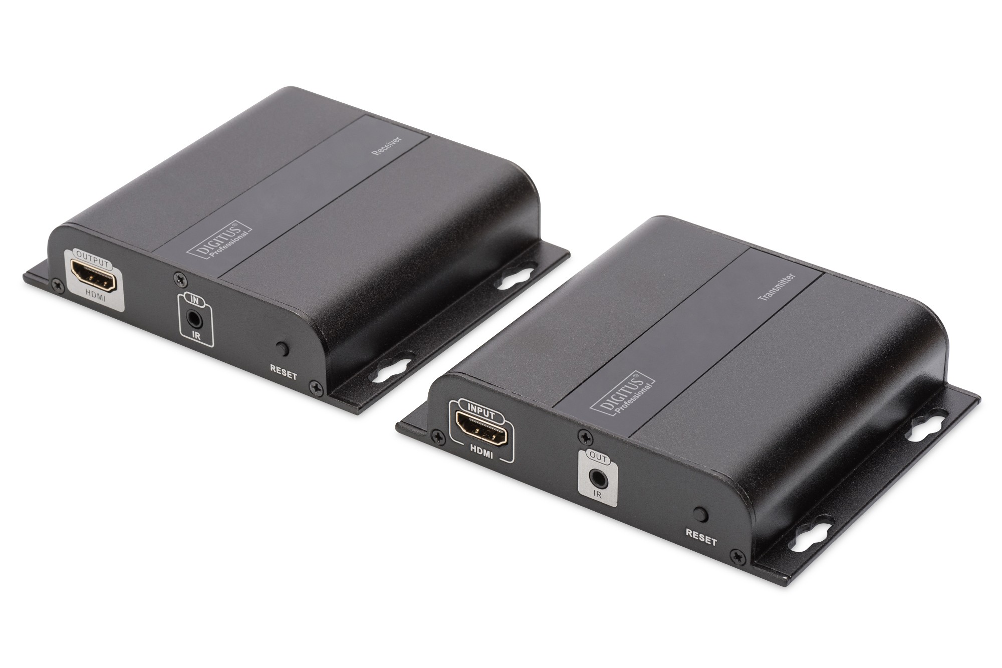 Kit Estensore HDMI IP DIGITUS 4K 60Hz – Trasmettitore E Ricevitore, Portata Fino A 200m, Supporta 253 Ricevitori, H.265, CAT6