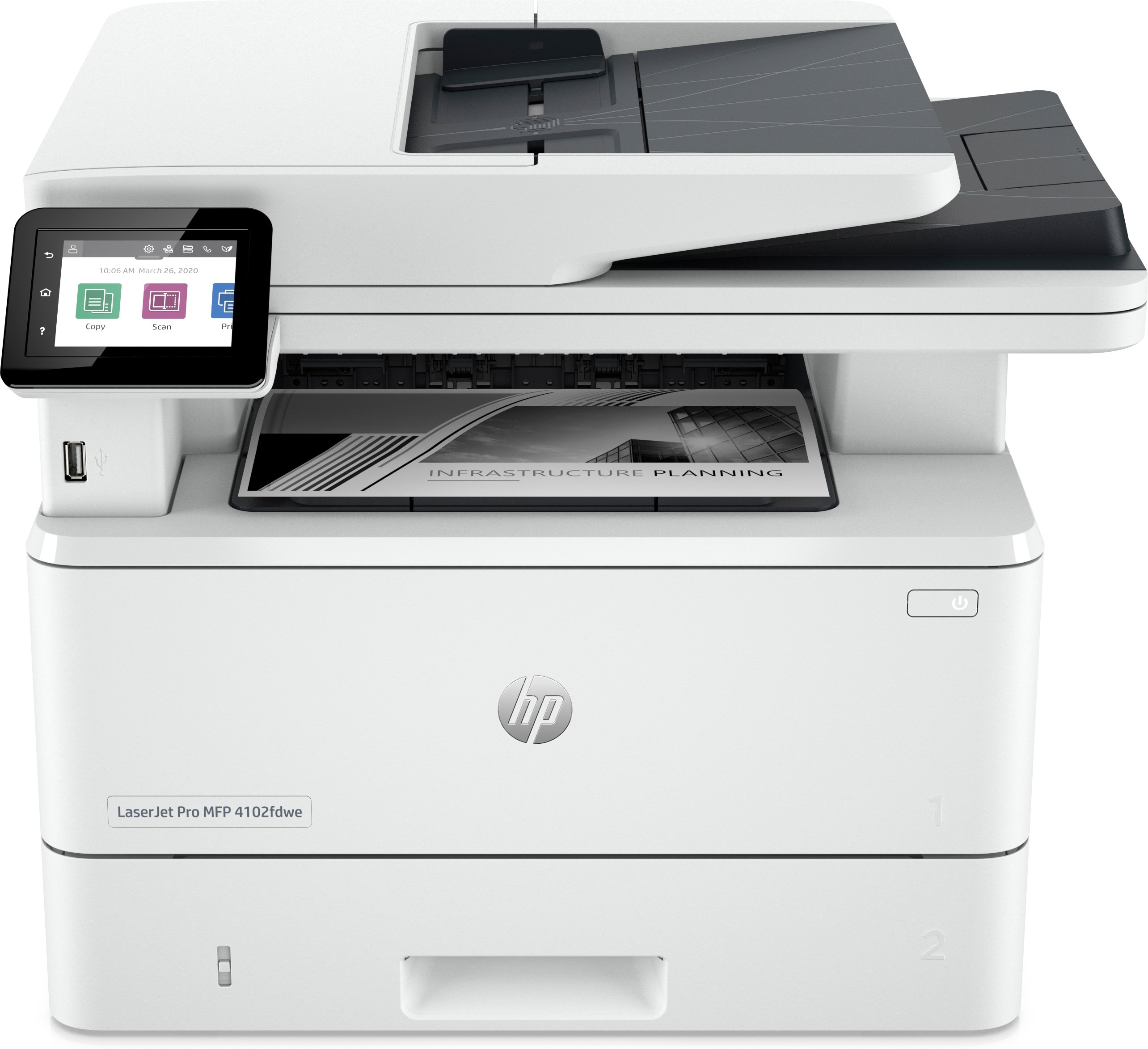 HP LaserJet Pro Stampante multifunzione 4102fdwe, Bianco e nero