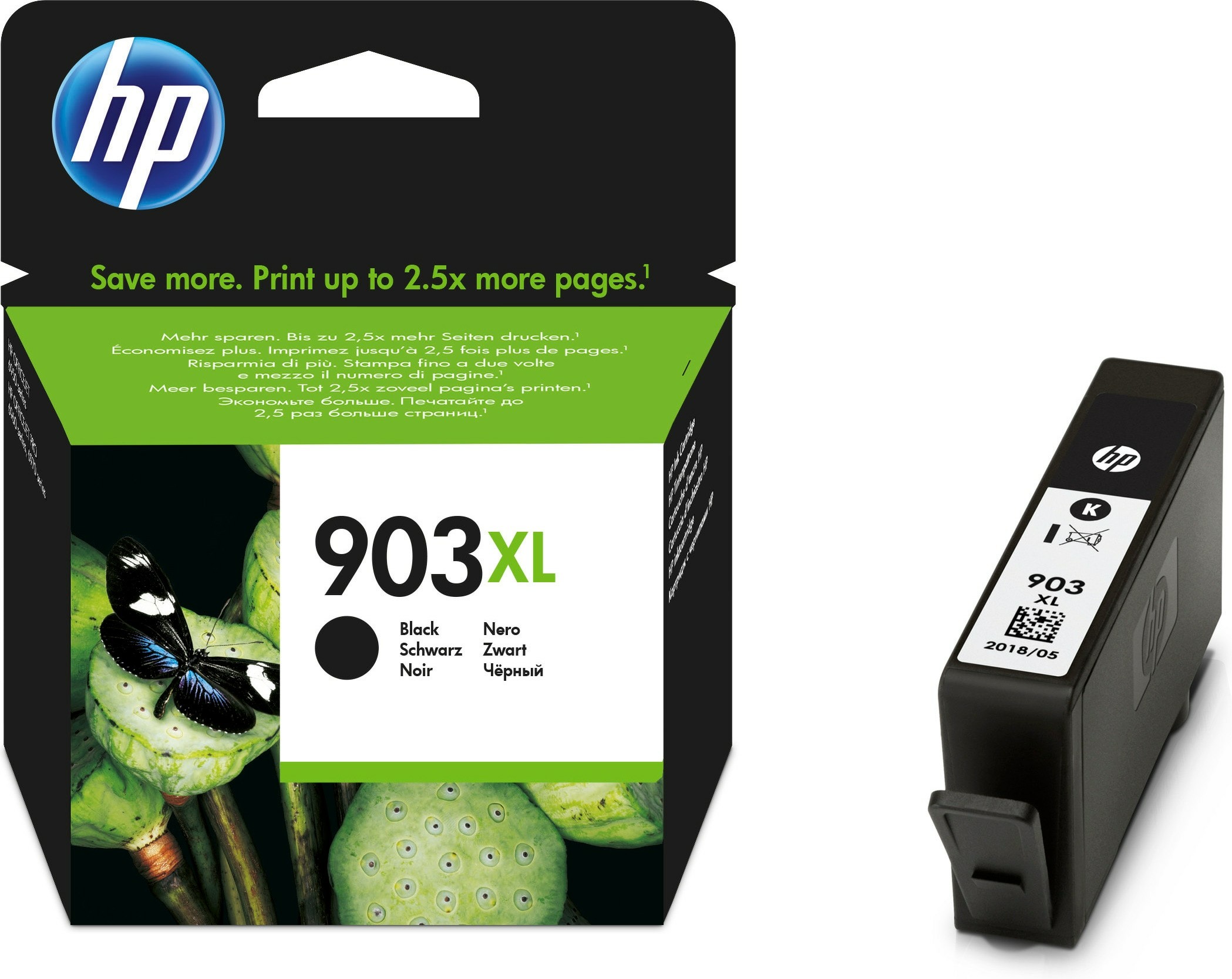 Cartuccia di inchiostro nero originale ad alta capacità HP 903XL