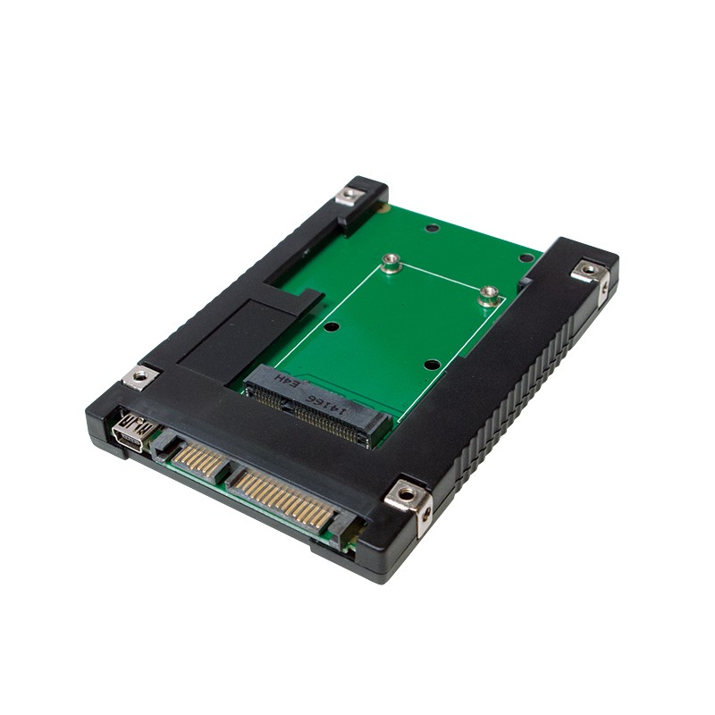 Adattatore Da MSATA A SATA 3.0 Da 2,5 Pollici – Supporto SSD Full Size, 6Gbps, Con Staffa Per Desktop
