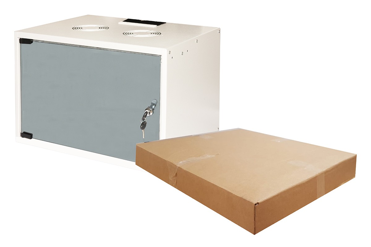 Armadio Rack 19'' Da Muro 9HE Grigio A 3 Sezioni - Armadi A Muro 19