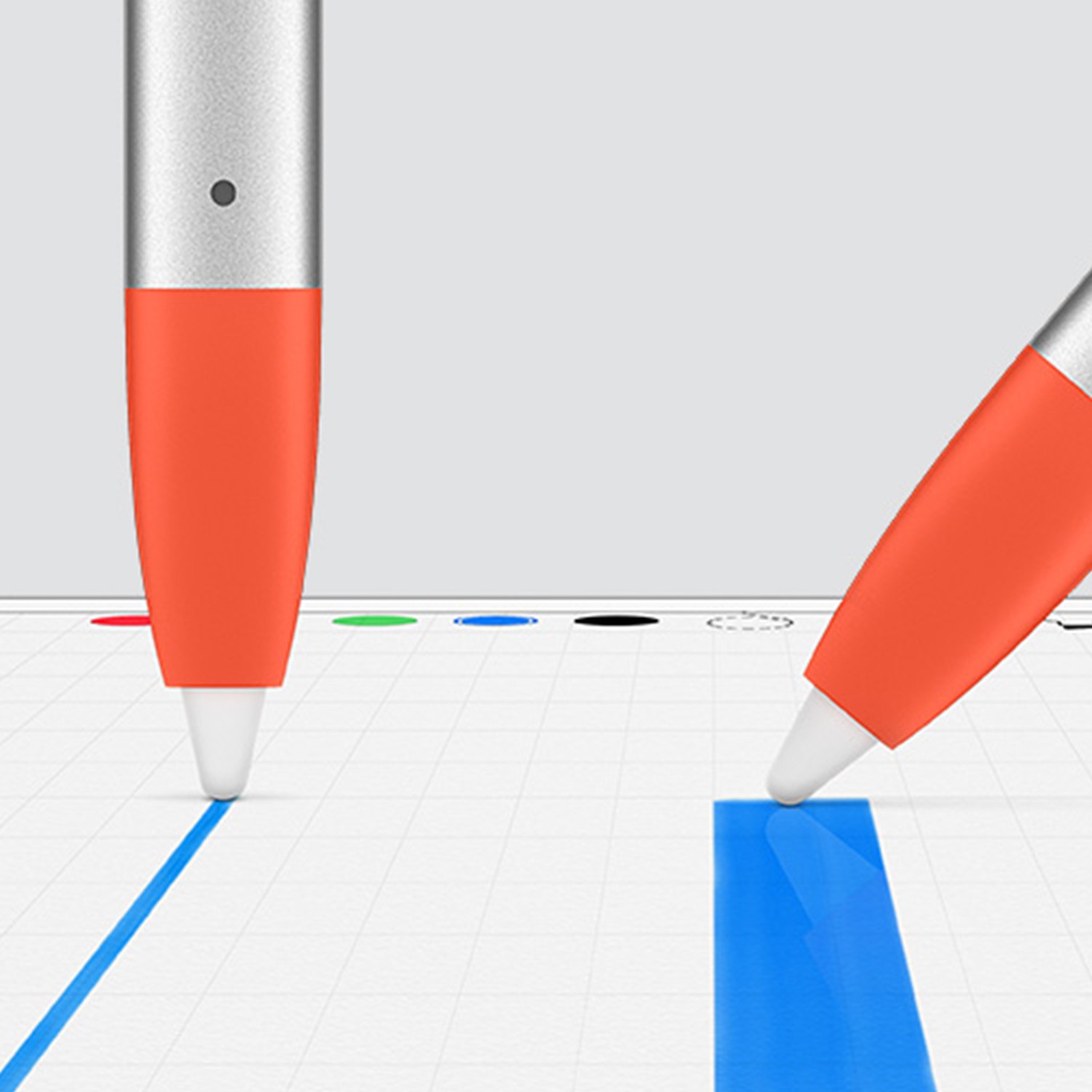 Cover In Silicone Per Penna Logitech | Arancione, Accessorio Z9O9, Protezione Stylus