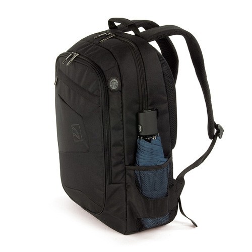 Tucano Rapido Zaino Per Notebook E Ultrabook 15.6 Pollici - Tessuto Mélange Blu, Con Tasche Per Tablet, Spallacci Imbottiti
