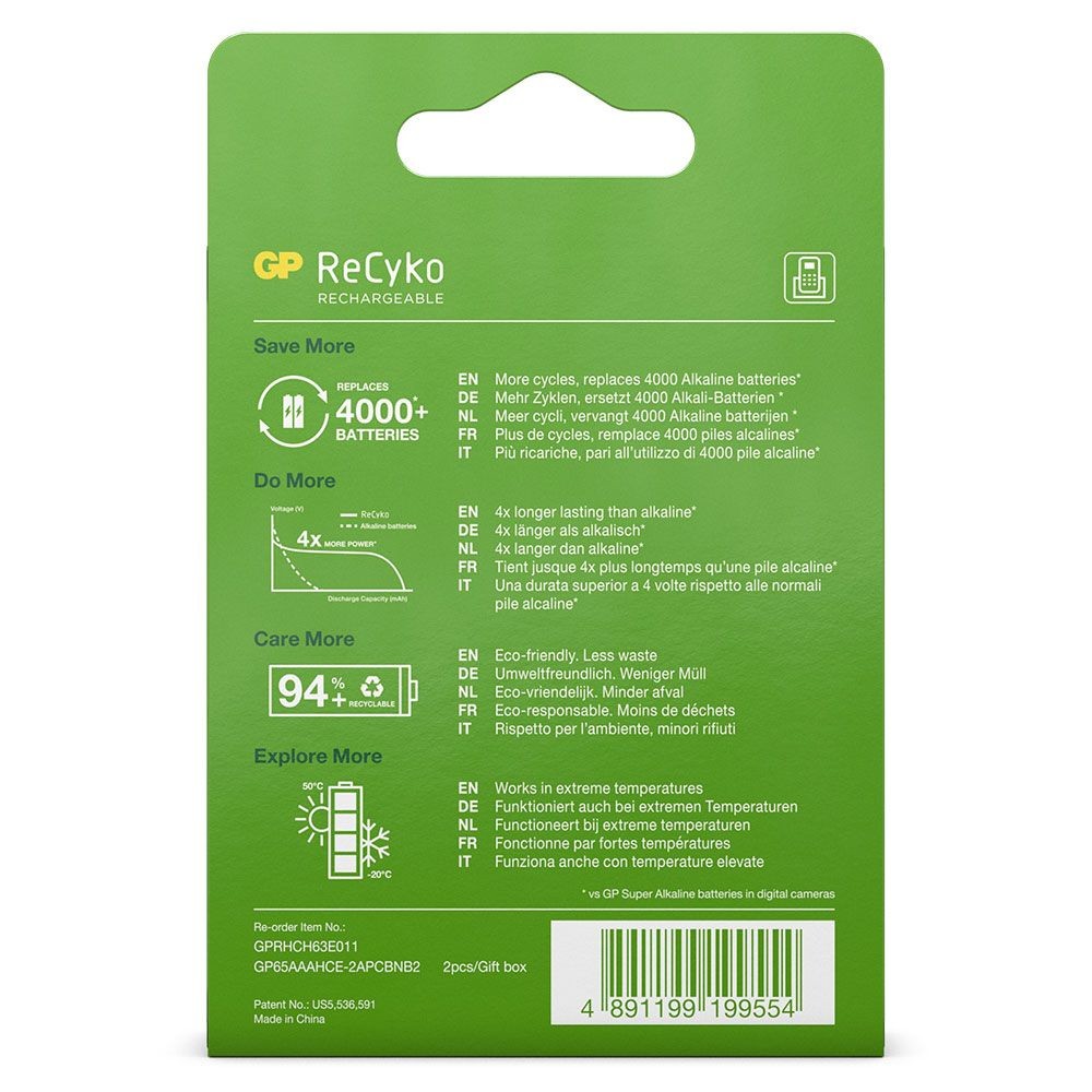 HQ ACCU-T0367 Batteria Ricaricabile NiMH Per Telefono DECT - 2.4V, 300 MAh - Sostitutiva Per Philips Xalio 200 - Colore Verde