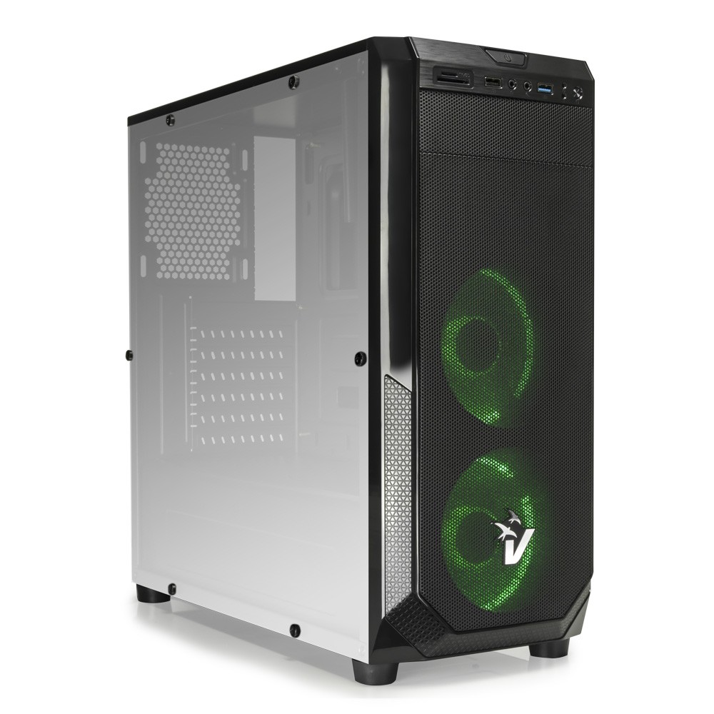 Case Atx Vultech Gaming Blackdoom GS-0485GR Usb 3.0 SD Card Ventole ...