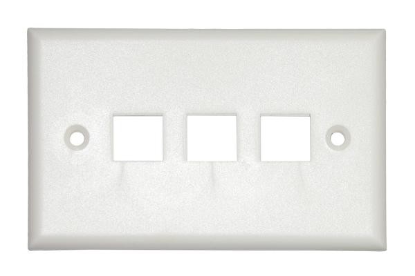 Placca Portafrutti 3 Posizioni Colore Chiaro