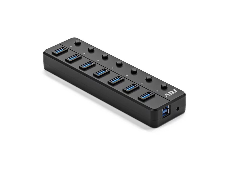 Hub Usb 3.1 7 Porte Seven Bk Fast Charging Compatibile 1.0/2.0