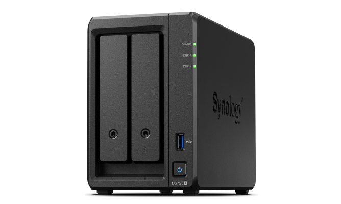 Nas Synology Ds723+ 2Hd 3.5/2.5 2Gb 2P 1Gbit/S 1P Usb3.2