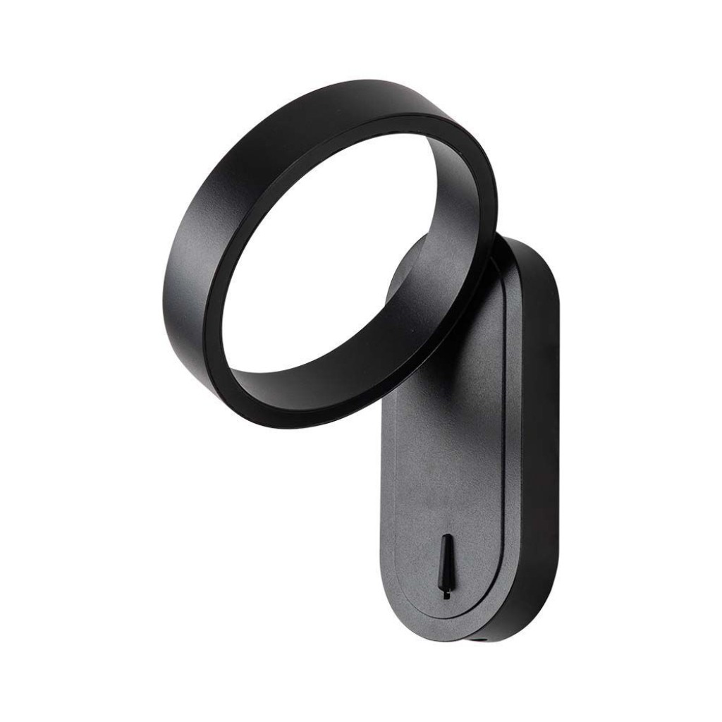 V-TAC 5W LED Wall Light 3000K+4000K Black Body IP65