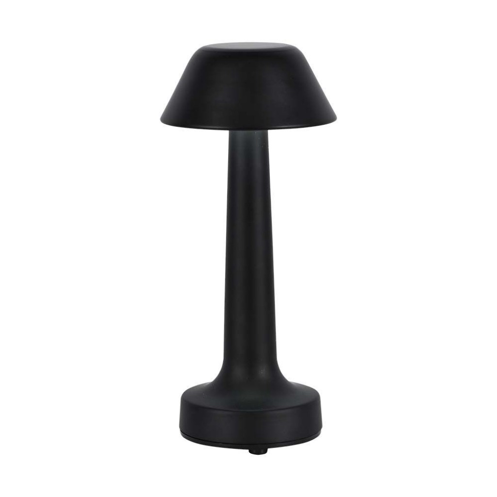 V-TAC Lampada LED da Tavolo 1W Colore Nero ricaricabile con USB C Touch Dimmerabile 3in1