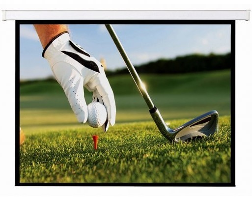 Telo Provis 400X300 Motorizzato 4:3 Motorizzato Retro Nero E43-4080