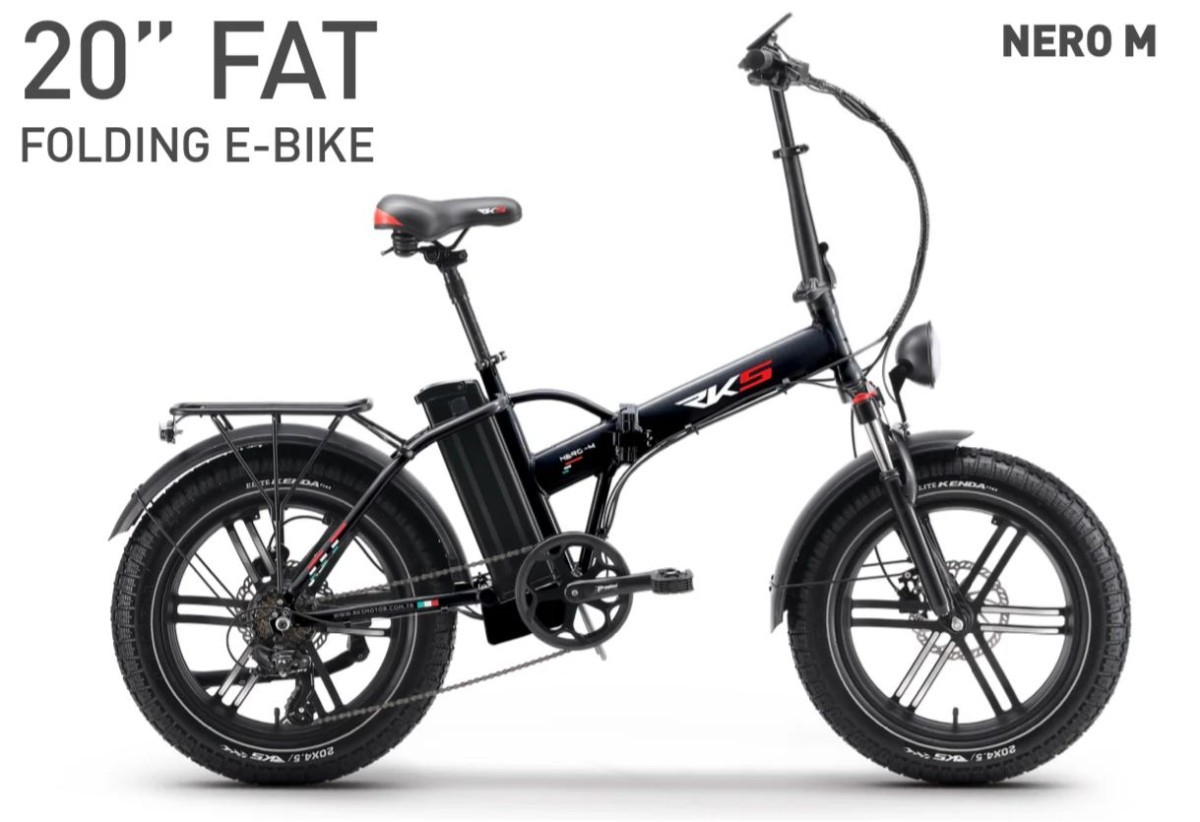 Bici Elettrica Pieghevole Skyjet 250W 20 X 4 36V 10 Nero
