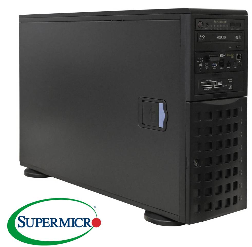WorkStation Tower SuperMicro Forensic cto Lab SPM cpu Intel Xeon W73465X ram 256GB ssd 3.8TB x 3 SSD + 18TB x 4 vga NVIDIA RTX 2000 Ada 16GB GDDR6 (PCIe 4.0) PSU 1230W ridondante Windows 11 Professional
