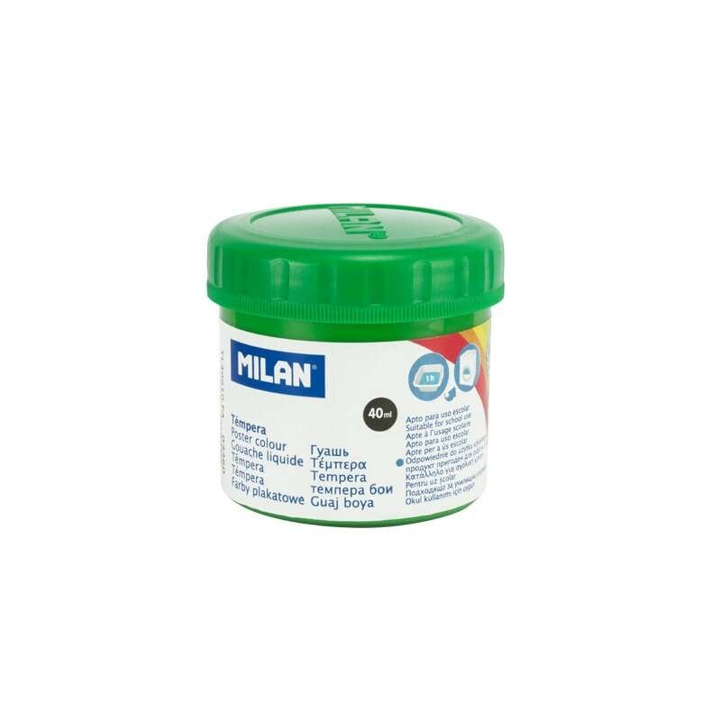Barattolo di tempera Milan da 40 ml - Asciugatura rapida - Miscelabile - Colore verde chiaro