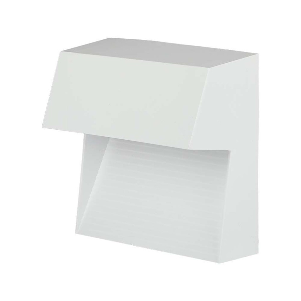 V-TAC Faretto LED Segnapasso Quadrato Montaggio a Plafone 3W Colore Bianco 3000K IP65