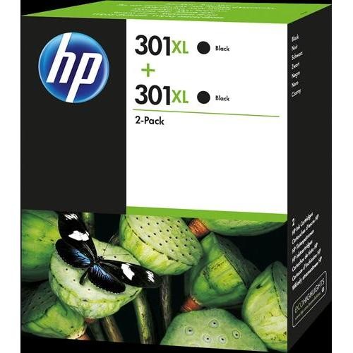 ORIGINALE HP Value Pack nero D8J45AE MCVP 301 XL