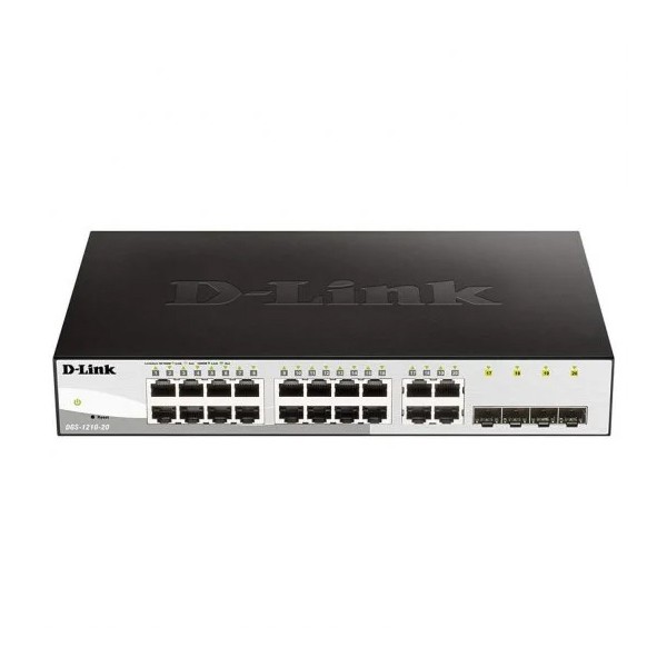 Switch semi-gestito D-Link 16 porte Gigabit + 4 porte combinate SFP