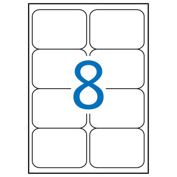 Etichette bianche permanenti Apli 991 x 677 mm 100 fogli