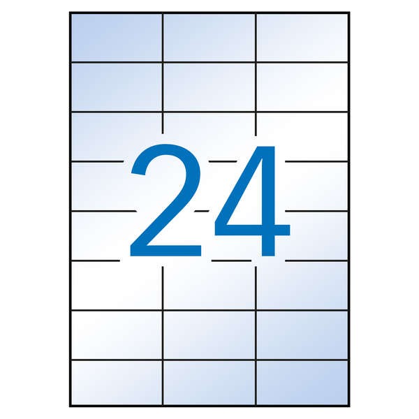 Etichette trasparenti permanenti Apli 700 x 370 mm 10 fogli