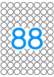 Etichette Apli gialle A5 Ø 160 mm 8 fogli