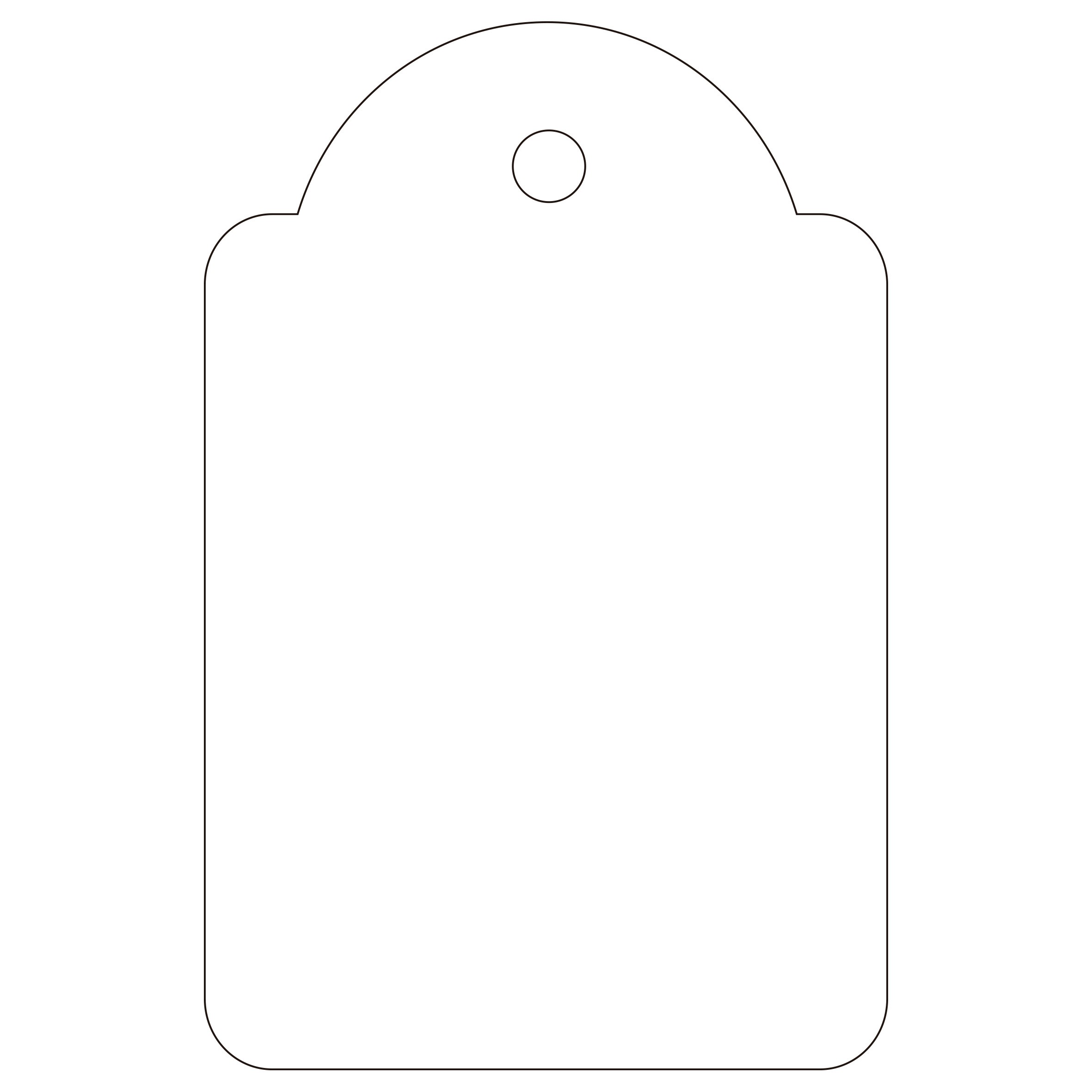 Etichette pendenti bianche Apli 28 x 43 mm 100 unità.