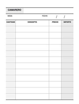 Libretto degli assegni del cameriere Apli 1/8 duplicato naturale - Ideale per ristoranti e bar - 88 fogli - Numerazione consecutiva - Dimensioni compatte - Marrone